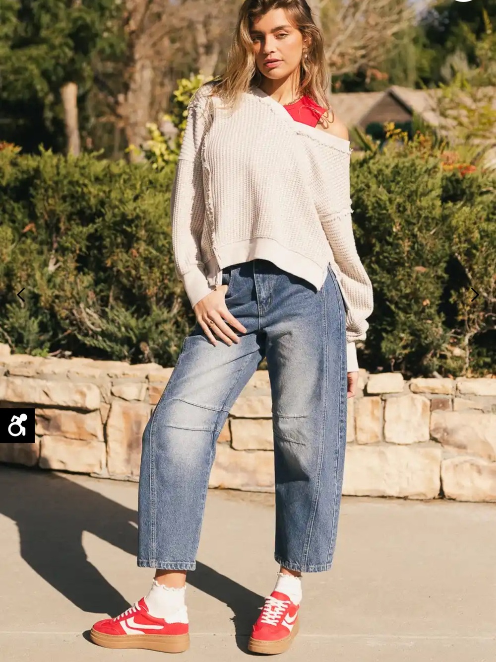 Bohme Lisette Barrel Relaxed Fit Jeans - NWT